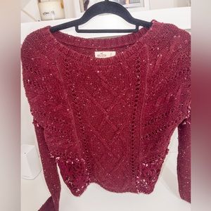 Hollister Long Sleeve Lace Sweater